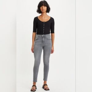 Levi's 721 High Rise Skinny gray size 29